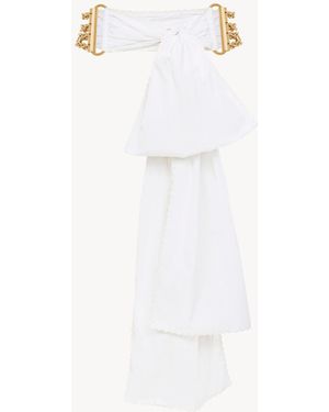 Chloé The Bow Chain Belt - White