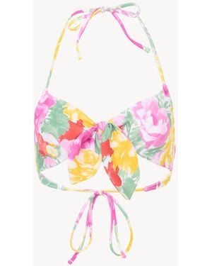 Chloé Sujetador De Bikini Con Estampado Floral - Blanco