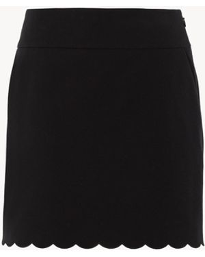 Chloé Scalloped Mini Skirt - Black