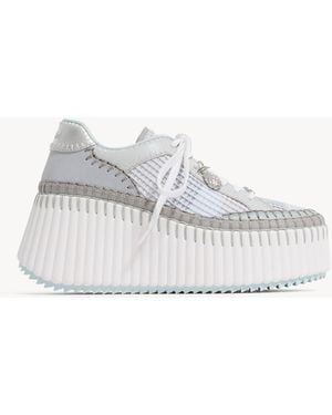 Chloé Nama Wedge Sneaker - White