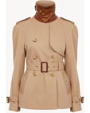 Chloé Short Trench Coat - Natural