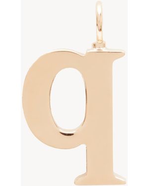 Chloé Charm Alfabeto Letra Q De Latón - Blanco