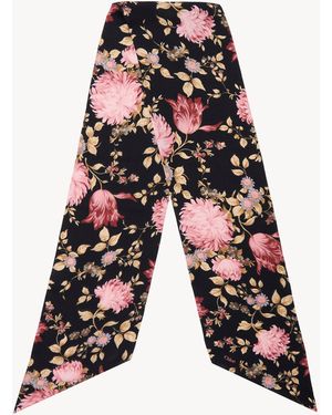 Chloé The Peonies Wide Bandeau Scarf - Black