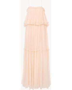 Chloé Thin-Strap Long Dress - Pink