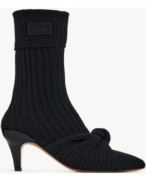 Chloé Suzie Stiefeletten Mit Absatz - Schwarz