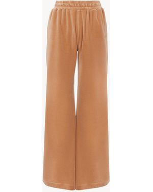 Chloé Wide-Leg Tracksuit Trousers - Brown