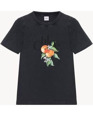 Chloé Baby Fit Logo T-Shirt - Black