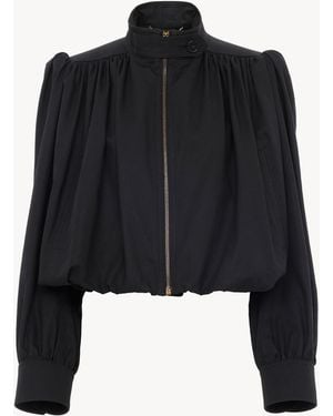 Chloé Cotton Blouson Jacket - Black