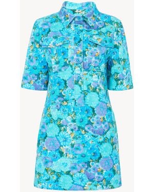 Chloé Mini Polo Dress - Blue