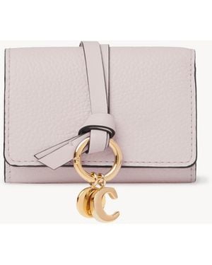 Chloé Dreifach klappbares Alphabet Mini-Portemonnaie - Weiß