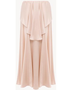Chloé Fluid Layered Midi Skirt - Pink