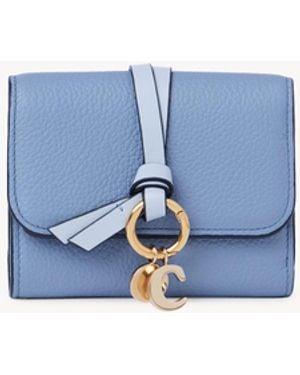 Chloé Small Alphabet Tri-Fold - Blue