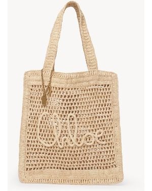 Chloé Summer Banana Tote Bag - Naturel