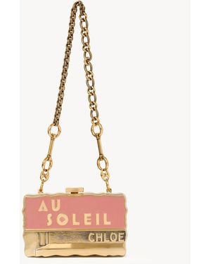 Chloé Minaudière Soleil Con Catena - Multicolore