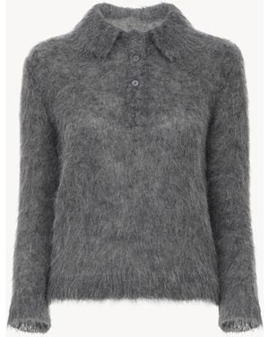 Chloé Polo Sweater - Gray