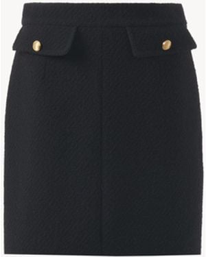 Chloé Knee-length Skirt In Wool Bouclette - Black