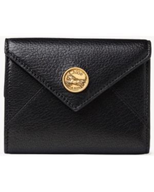 Chloé Small Envelope Tri-Fold - Black