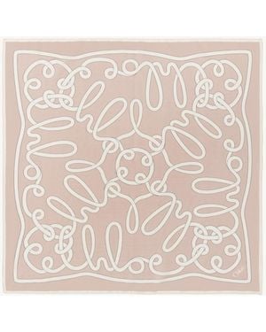 Chloé Foulard Iconic Print - Neutro