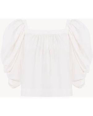 Chloé Top Plissettato - Bianco