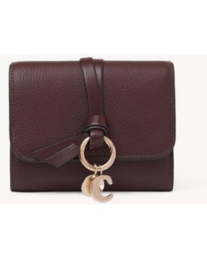 Chloé Small Alphabet Tri-Fold - Purple