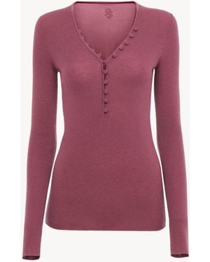 Chloé Henley Shirt - Purple