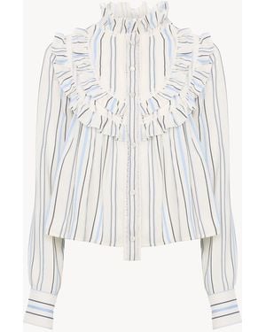 Chloé Ruffled Blouse - White