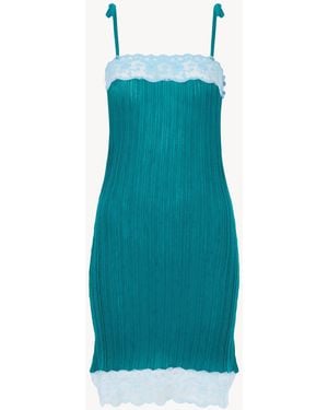 Chloé Sleeveless Fitted Mini Dress - Blue