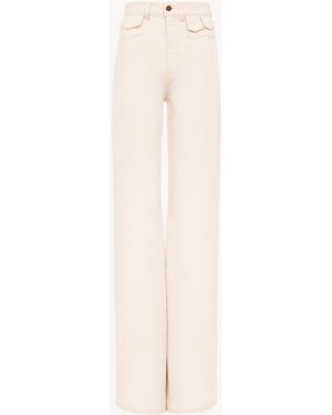 Chloé High-Rise Flare Jeans - Natural