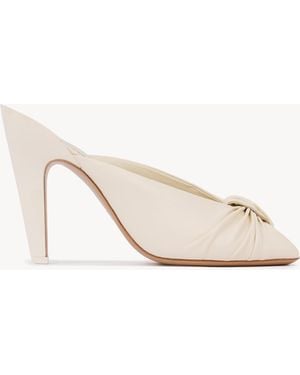 Chloé Suzie Heeled Mule - White