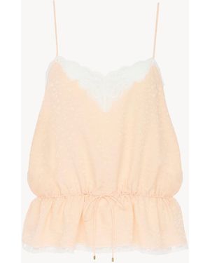 Chloé Drawstring Camisole Top - Natural