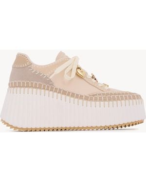 Chloé Nama Wedge Trainer - Pink