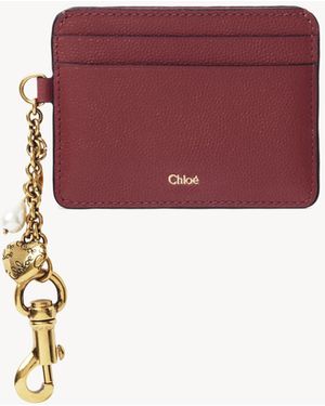 Chloé Portacarte Charms - Rosso