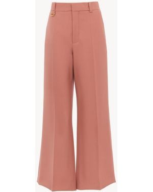 Chloé Flared Bootcut Trousers - Pink