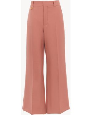 Chloé Flared Bootcut Trousers - Pink