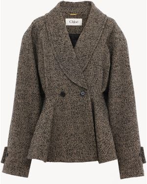 Chloé Short Riding Coat - Green