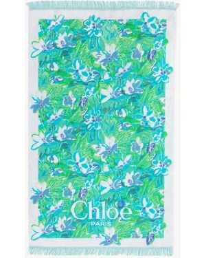 Chloé The Wild Flowers Beach Towel - Blue