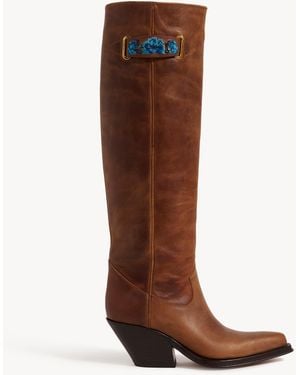 Chloé Botas Azelan - Marrón