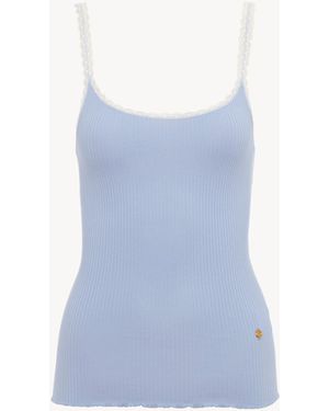 Chloé Fitted Tank Top - Blue