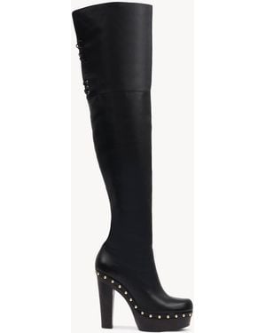 Chloé Lola Over-The-Knee Boot - Black