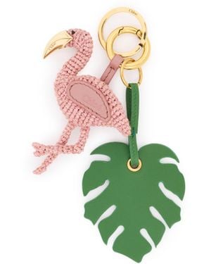 Chloé Charm Per Borsa Portachiavi Symbols Flamingo - Verde