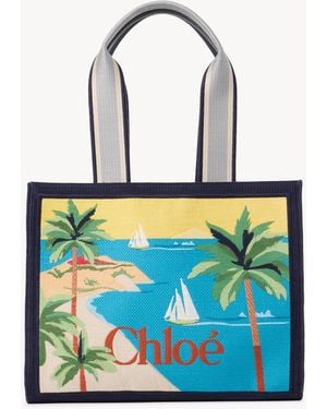Chloé Soleil Tote Bag - Blue