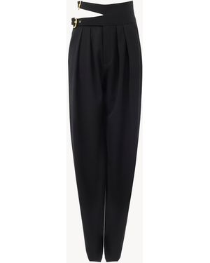 Chloé High-Rise Tailored Trousers - Black
