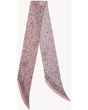 Chloé Chloé Paisley Bandeau-Halstuch aus Seiden-Charmeuse - Lila