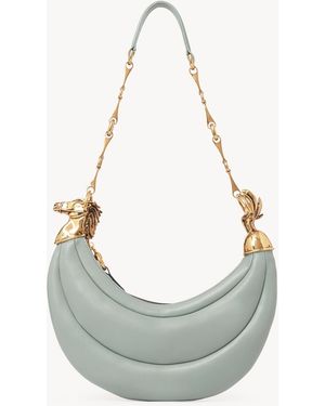 Chloé Chain Horse Shoulder Bag - Grey