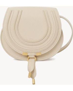 Chloé Small Marcie Saddle Bag - Naturel