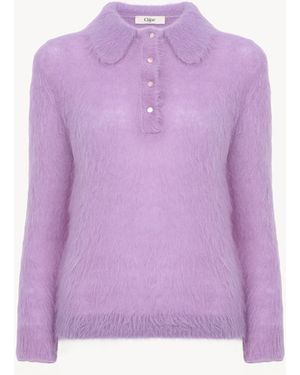 Chloé Polo Jumper - Purple