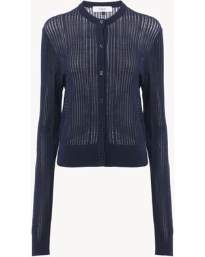 Chloé Fitted Cardigan - Blauw