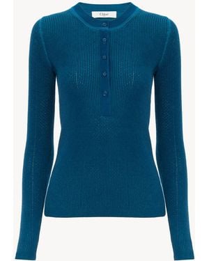 Chloé Henley Shirt - Blue