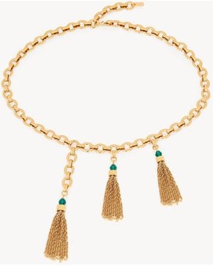 Chloé Cintura Pompoms - Metallizzato