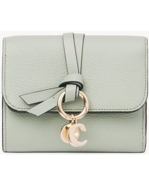 Chloé Portafoglio Trifold Piccolo Alphabet - Bianco